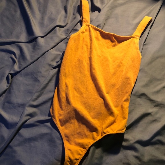 Orange “Mikey & Joey” bodysuit - Picture 3 of 5